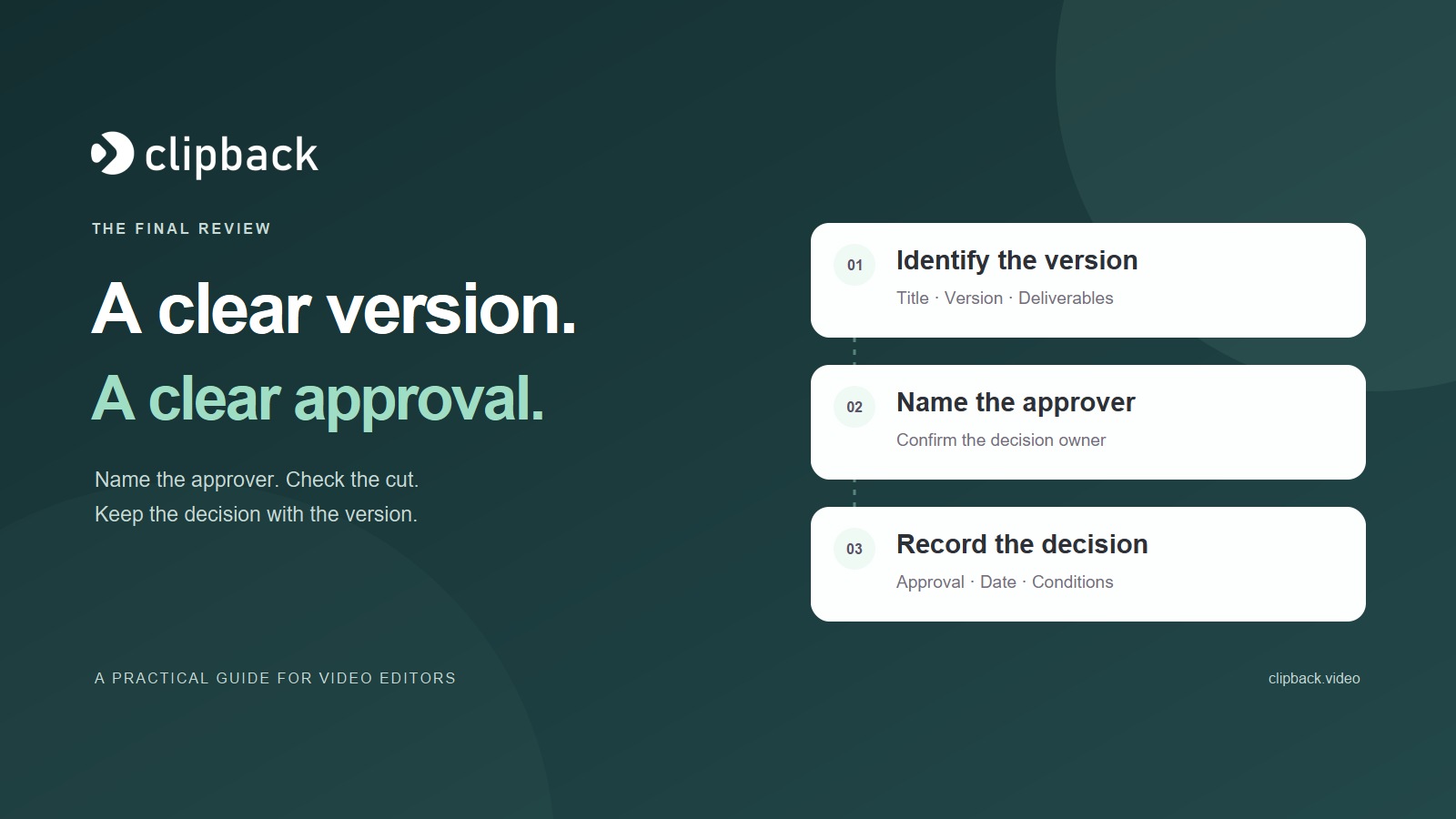 How to Get Final Approval on a Client Video